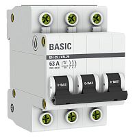 Выключатель нагрузки 3P 63А ВН-29 Basic | код  SL29-3-63-bas | EKF